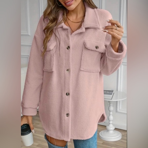 BNWT! TEDDY BLUSH π»π LONG SLEEVE, BUTTON DOWN SHIRT, SZ - M - Picture 2 of 5